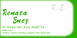 renata encz business card